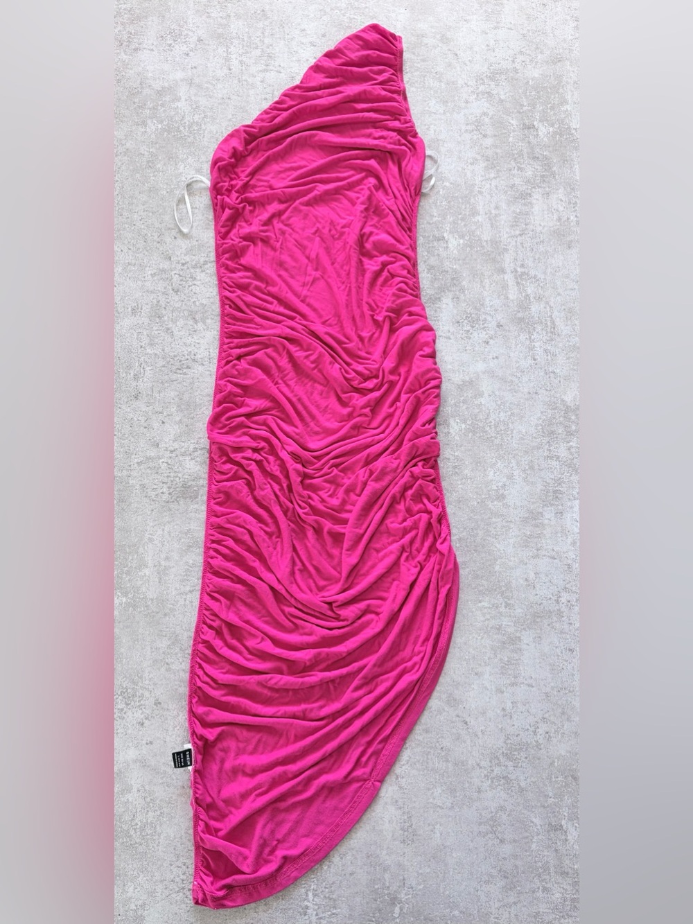 Women's Ruched Pink Midi Skirt